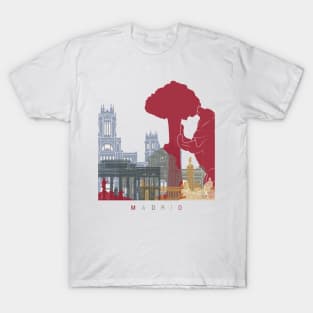 Madrid skyline poster T-Shirt